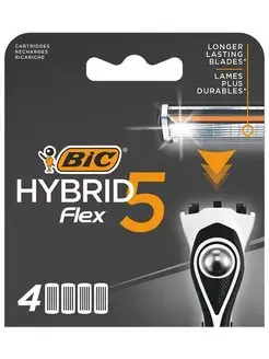 Сменные кассеты для бритья Flex 5 Hybrid, 4 шт. BIC 171248144 купить за 818 ₽ в интернет-магазине Wildberries