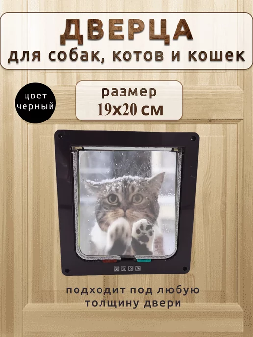 Дверца для кошек в дверь своими руками, лаз для кошки в двери