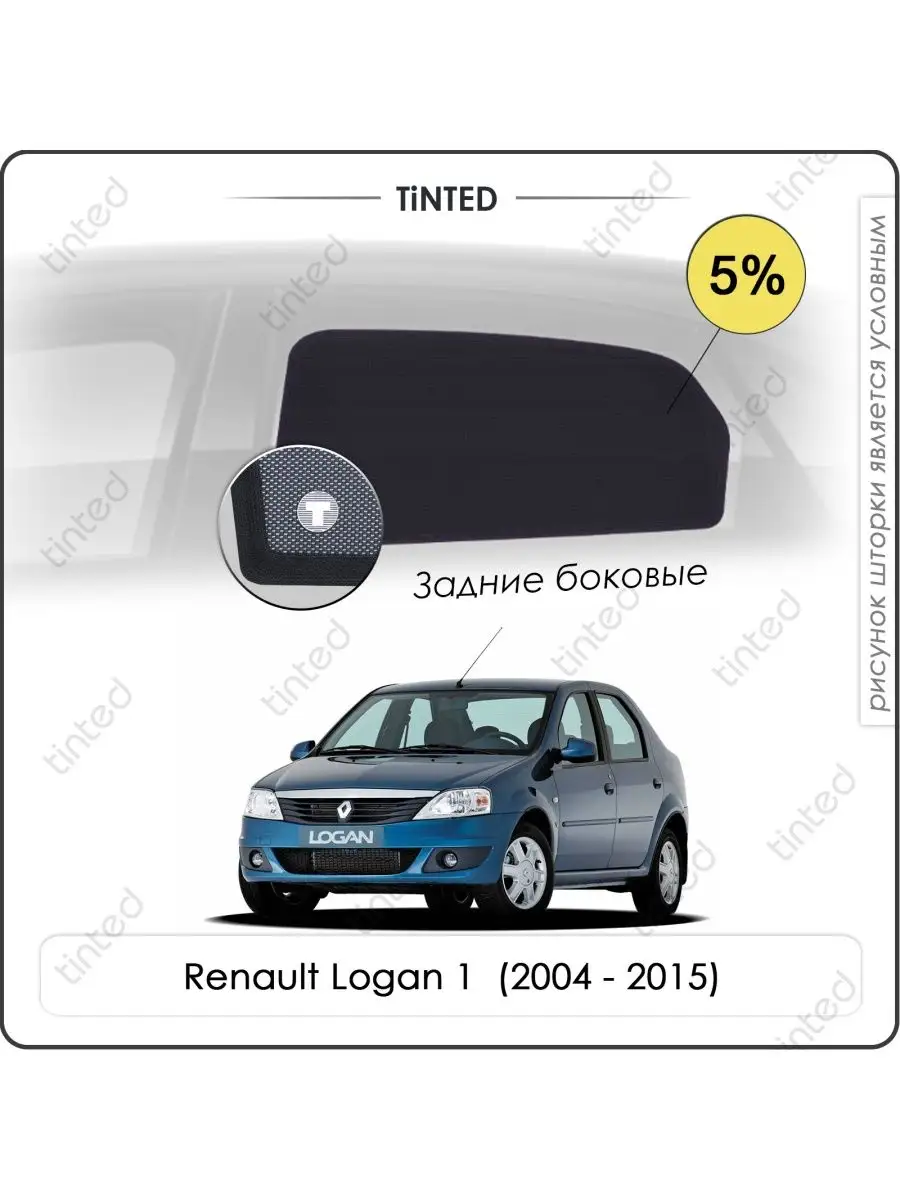 Передние боковые шторки Renault Logan 1 Седан 4дв. (2004 - 2015)