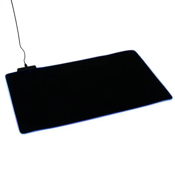 Коврик для мыши с подсветкой RGB, USB, черный
