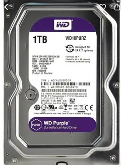 Жесткий диск WD Purple [WD10PURZ] 1 tb WD 171289645 купить за 3 109 ₽ в интернет-магазине Wildberries