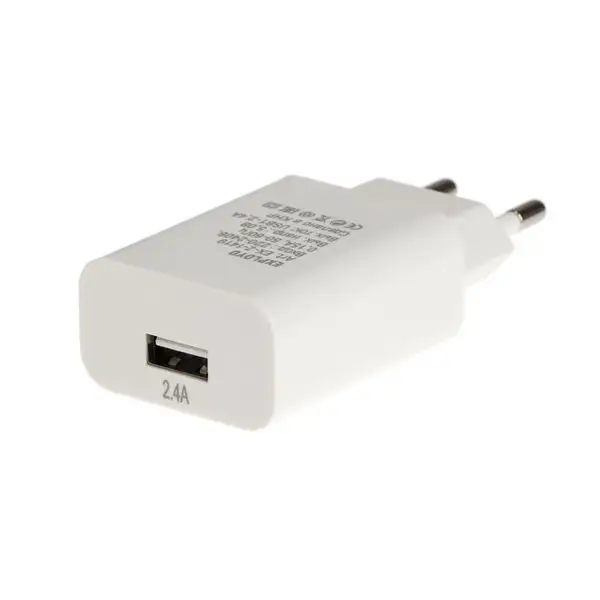 Сетевое зарядное устройство 1 USB, 2.4 А