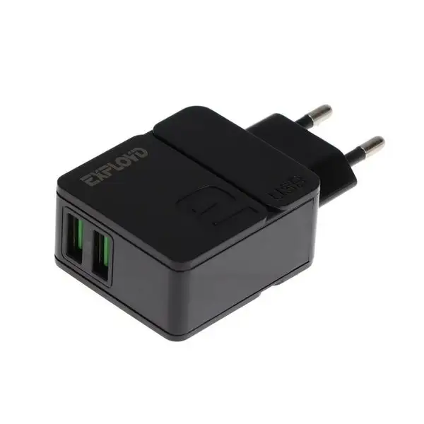 Сетевое зарядное устройство 2 USB, 2.4 А