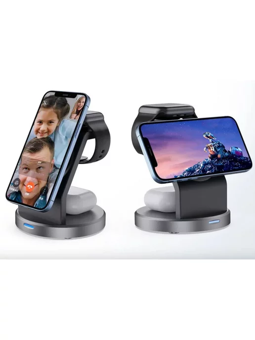 NB MOBILE Док станция беспроводная зарядка 3 в 1 для iphone, вариант, фото 2