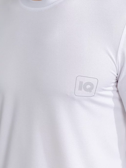 IQ SPORT Лонгслив спортивный оверсайзс длинным рукавом для фитнеса, белый, фото 4