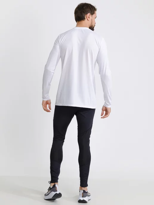 IQ SPORT Лонгслив спортивный оверсайзс длинным рукавом для фитнеса, белый, фото 7