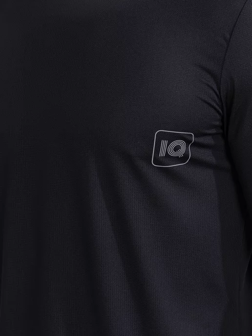 IQ SPORT Лонгслив спортивный оверсайзс длинным рукавом для фитнеса, черный, фото 4