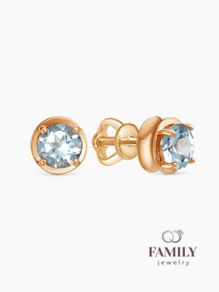 Пусеты с Топазом из Серебра 925 Family Jewelry 171321367 купить за 1 249 ₽ в интернет-магазине Wildberries