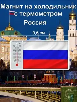 Магнит на холодильник с термометром Россия Френдвит 171333873 купить за 196 ₽ в интернет-магазине Wildberries