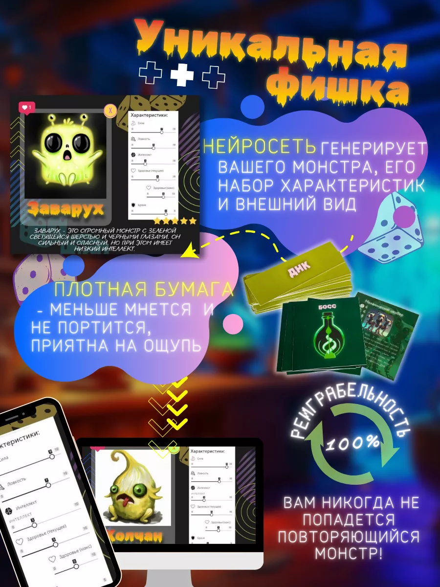 Нейронстры веселая настольная игра для семьи компании детей Lobby Games  171369287 купить в интернет-магазине Wildberries