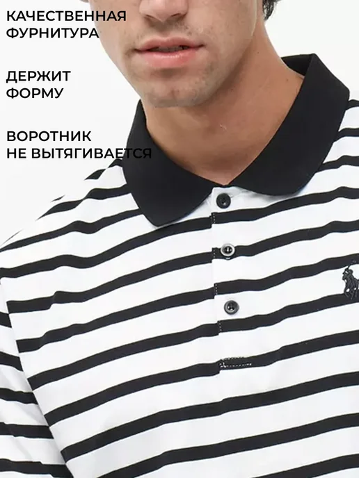 FLOW LAB Футболка поло с коротким рукавом, черный, фото 2