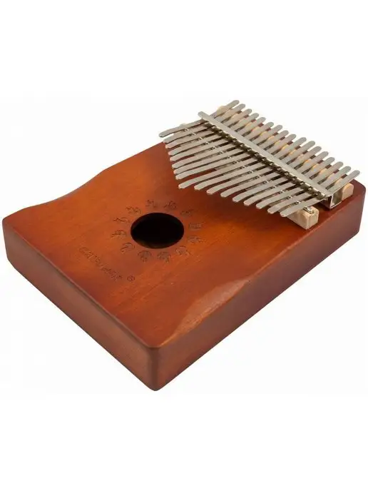 Bee Music EK02 калимба из красного дерева, 17 язычков, солнце, красный, фото 2