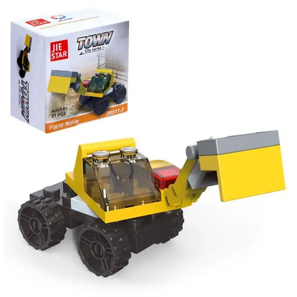 Конструктор "Экскаватор", 21 деталь