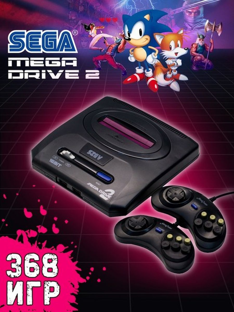 Игровая приставка Sega Mega Drive 2/368 игр SEGA 171416831 купить за 948 ₽  в интернет-магазине Wildberries