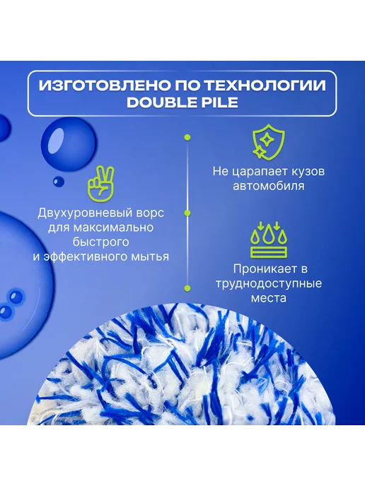 Варежка для мойки авто рукавица микрофибра, вариант, фото 2