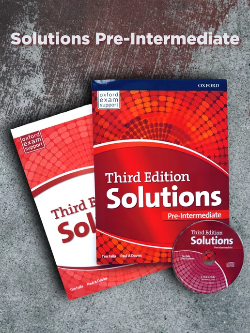 Oxford University Press SOLUTIONS PRE-INTERMEDIATE (3d edition) SB+W+CD