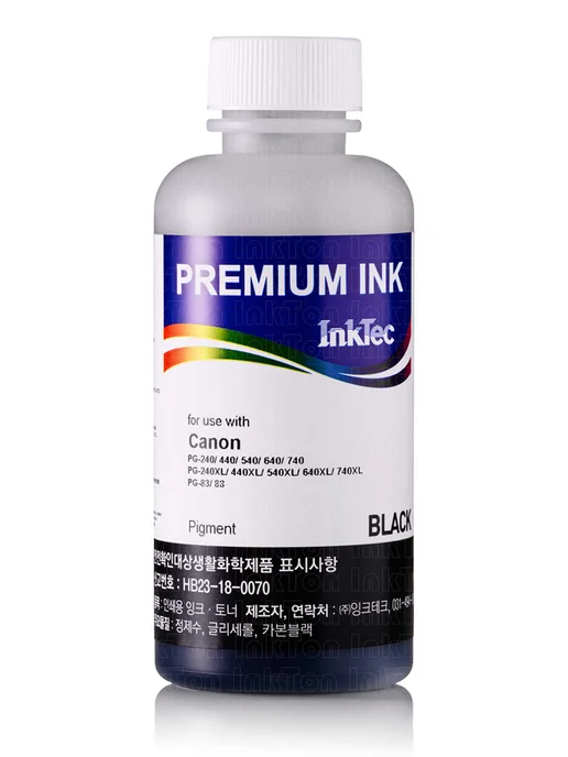 Inktec Чернила для Canon E204, E304, E404 E414 E464 E474 E3140, черный, фото 2