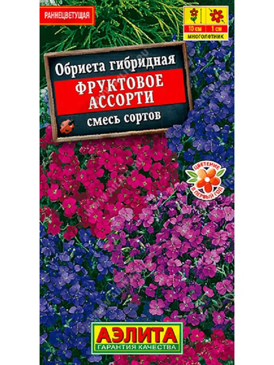 Семена Обриета Фруктовое ассорти Агрофирма Аэлита 171519554 купить за 114 ₽  в интернет-магазине Wildberries