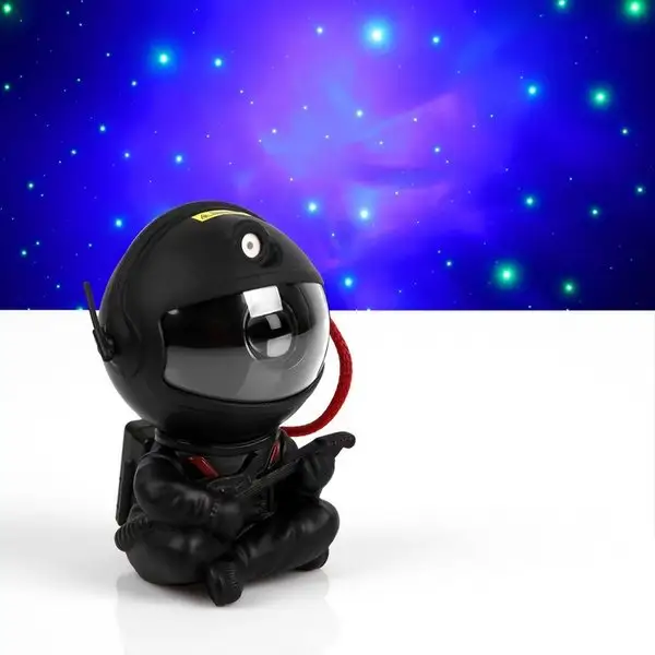 Световой прибор Космонавт с гитарой 13 см, RGB, пульт ДУ