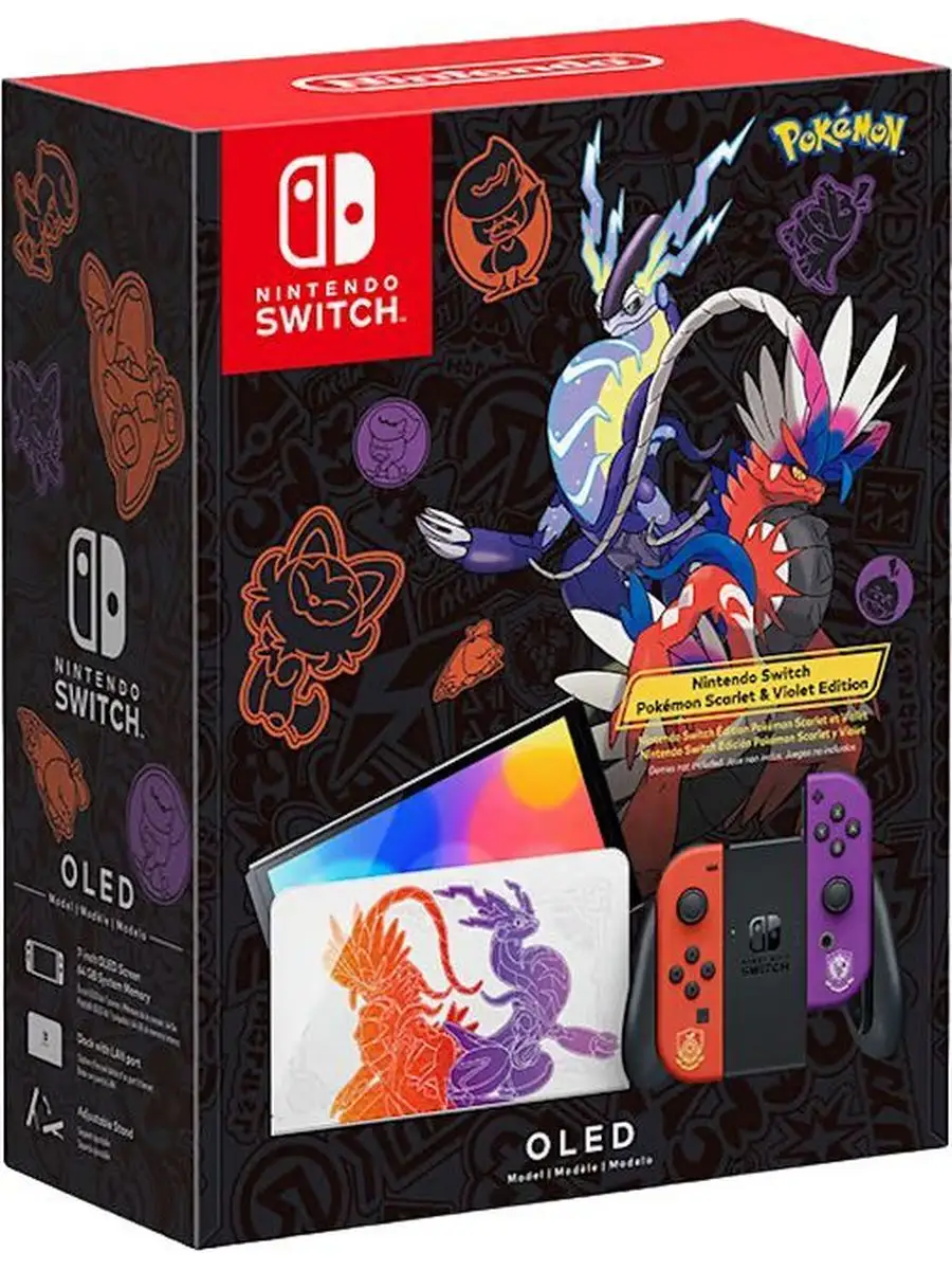 Switch OLED 64 ГБ, Pokemon Scarlet and Violet Edition Nintendo 171547179  купить за 31 954 ₽ в интернет-магазине Wildberries