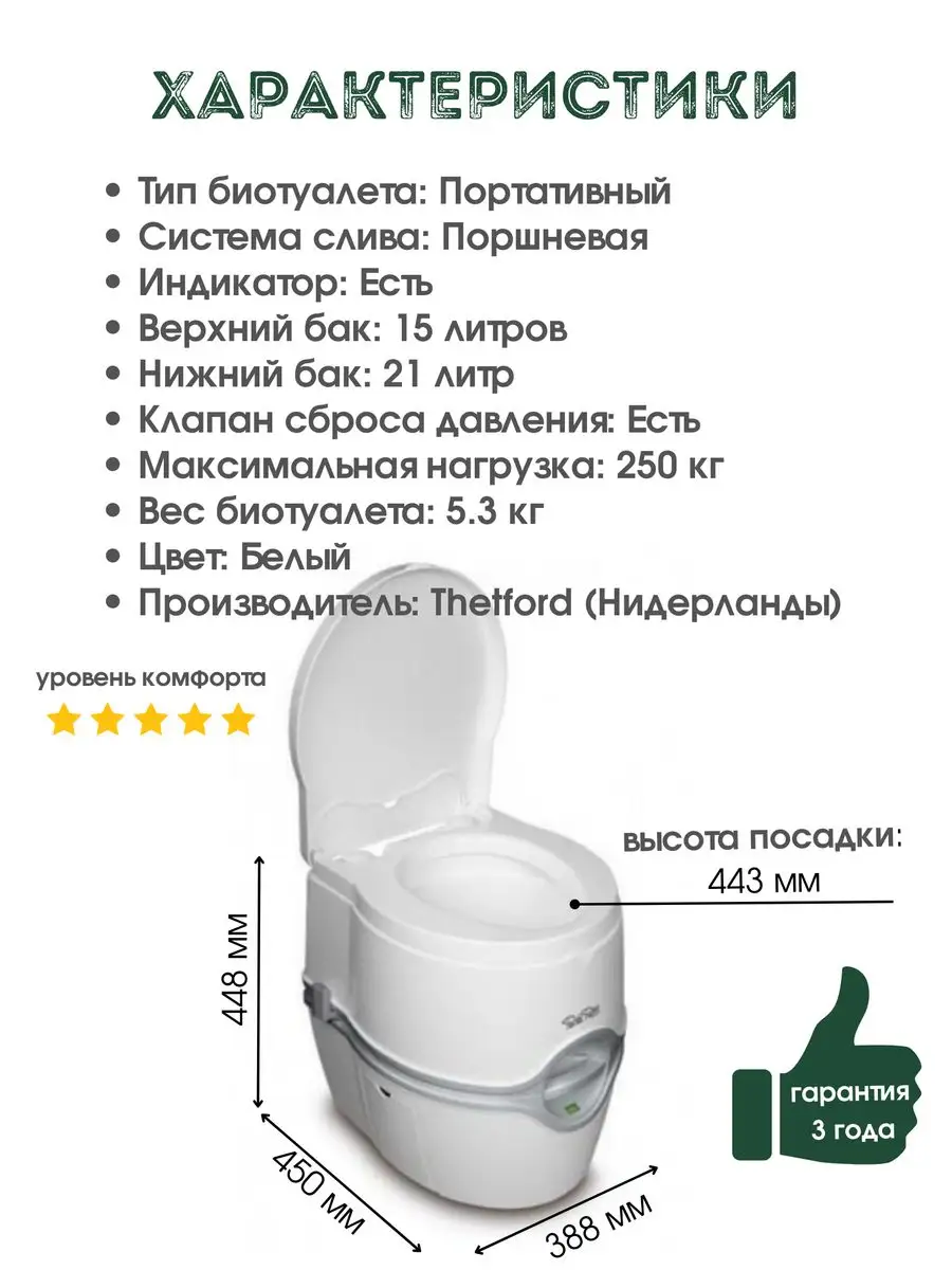 Биотуалет портативный жидкостный переносной Porta Potti 565P Thetford  171549613 купить за 21 924 ₽ в интернет-магазине Wildberries