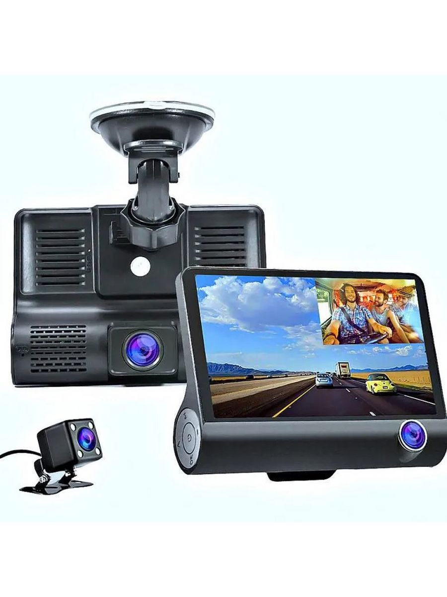 Регистратор car. Видеорегистратор Eplutus DVR-h33, 3 камеры. Видеорегистратор cam Dual Camera Dash DVR car 1080p.