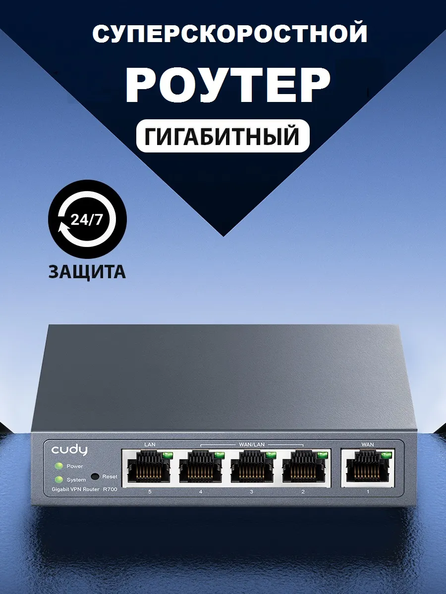 Роутер VPN защищает подключение к интернету R700 CUDY 171574647 купить в  интернет-магазине Wildberries