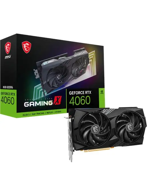 MSI Видеокарта GeForce RTX 4060 8 ГБ (RTX 4060 GAMING X 8G)