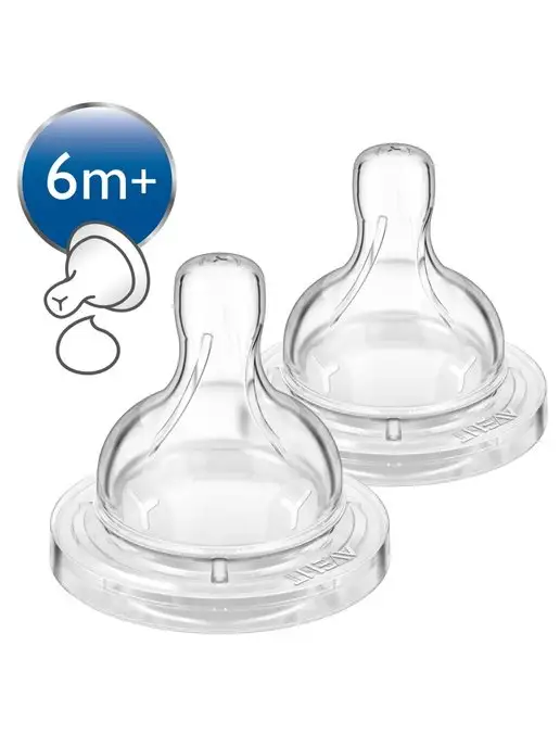 Соска для густых жидкостей Anti-colic SCF636 27, 2шт, 6мес+ Philips AVENT