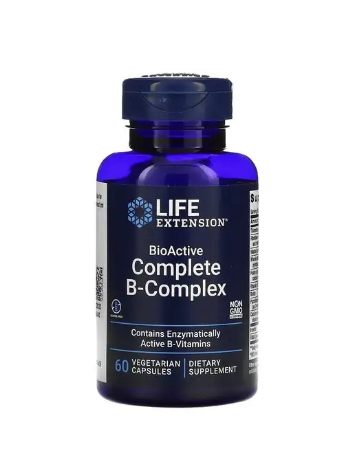 Life Extension B-Complex, комплекс витаминов группы B, 60 капсул