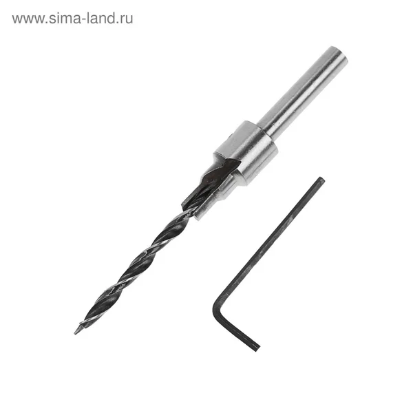 Сверло под конфирмат 5 мм/зенкер 9.5 мм, для стяжки 7х70