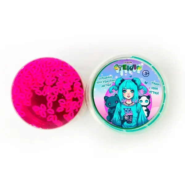 Слайм Стекло, Малиновый, 90 гр