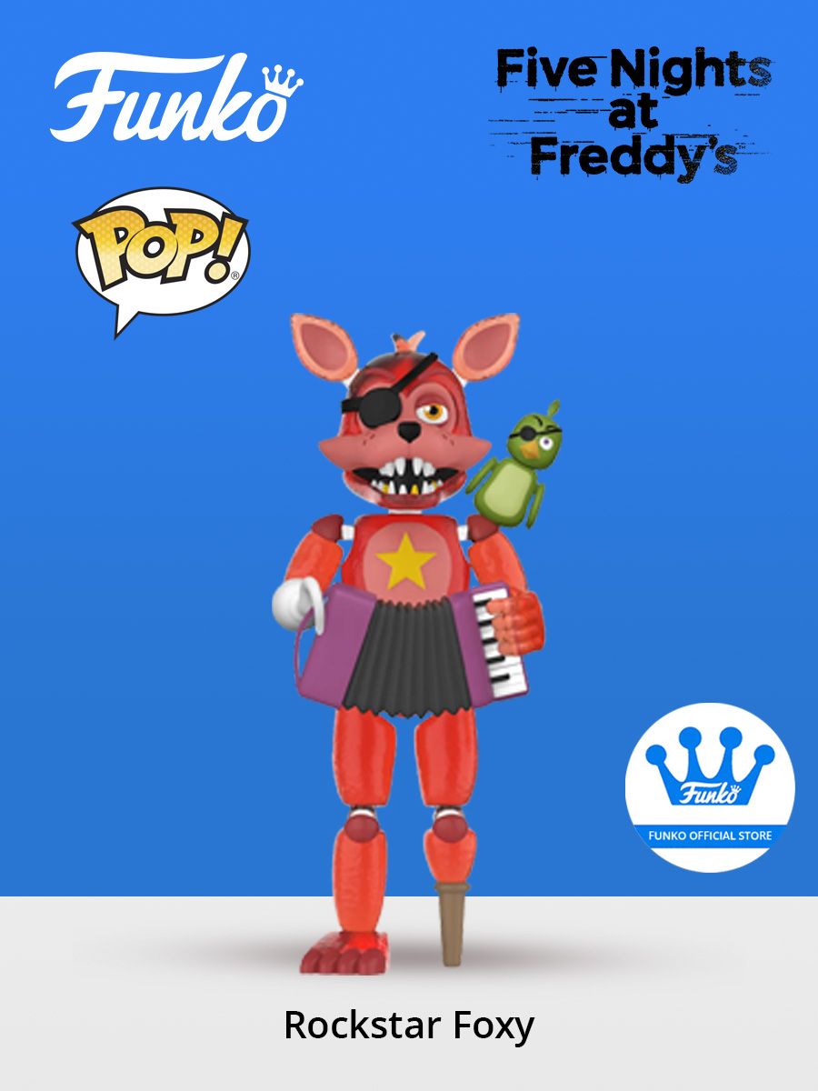 Фигурка Funko Action Figure FNAF Pizza Sim Rockstar Foxy GW Funko 171740714  купить в интернет-магазине Wildberries