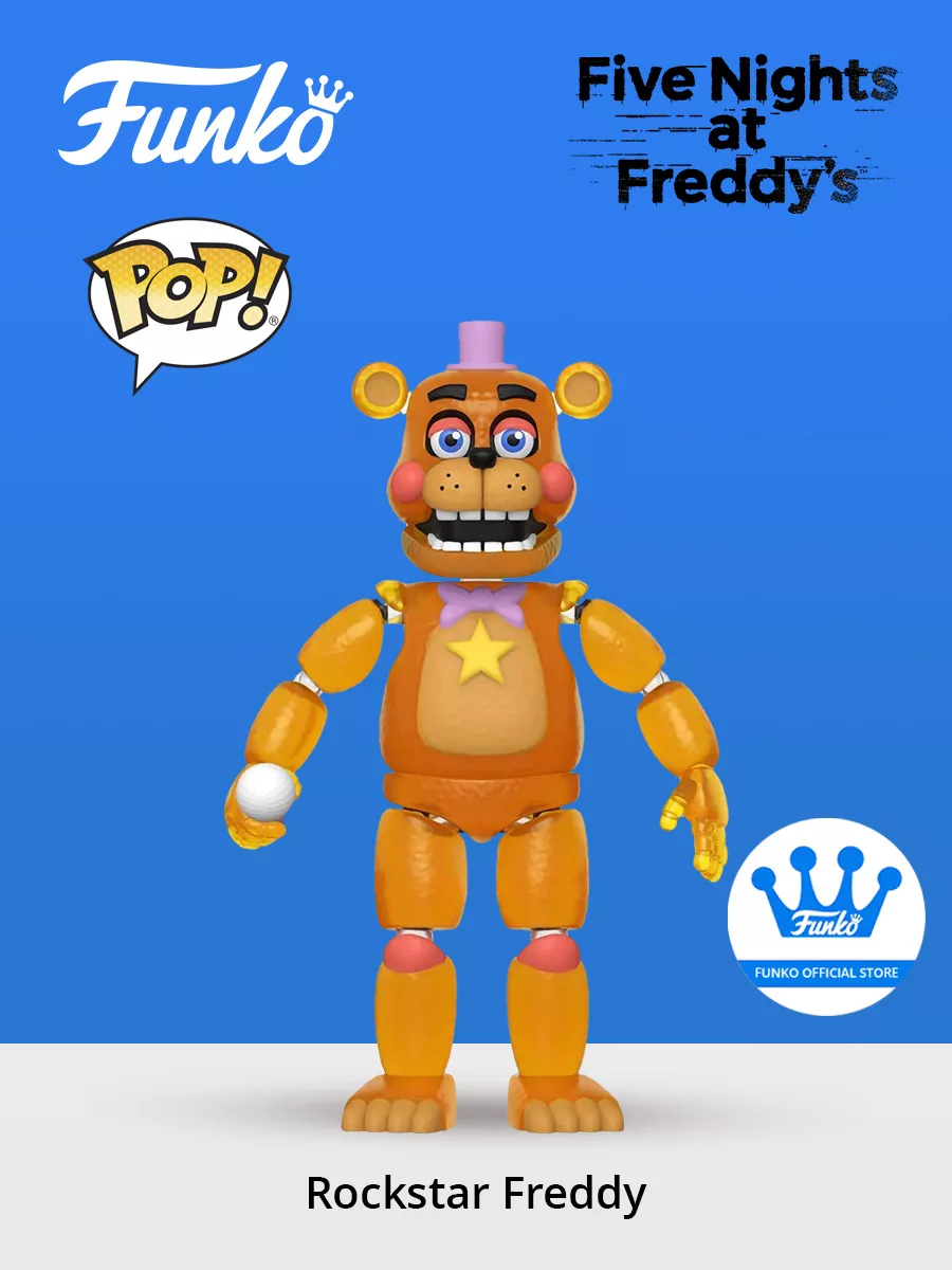 Фигура Funko Action Figure FNAF Pizza Sim Rockstar Freddy GW Funko  171740716 купить в интернет-магазине Wildberries