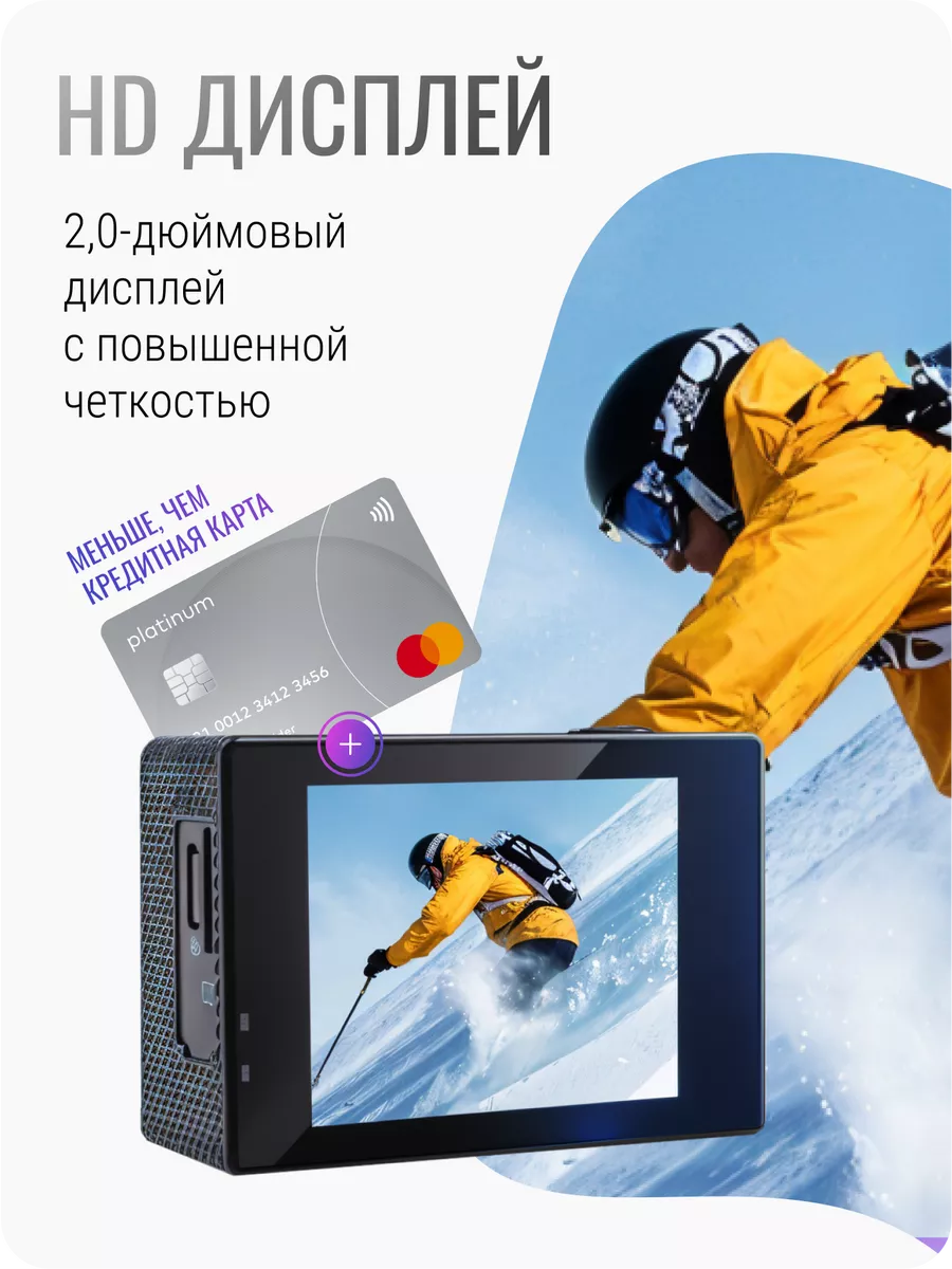 Водонепроницаемая экшн камера 4k Grandess Home 171761265 купить за 1 538 ₽  в интернет-магазине Wildberries