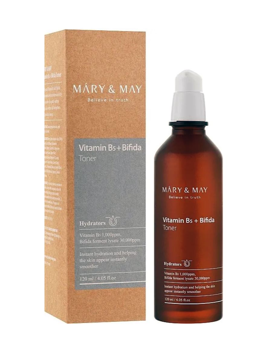 Mary may косметика. Тонер с бифидобактериями и витамином b5 | Mary&May vitamine в5+ Bifida Toner 120ml. Mary May Vitamin c Bifida Lotion. Mary May корейская косметика. Mary May Collagen Booster Lotion.