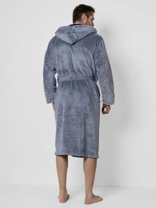 Wakas Textile Халат домашний махровый с капюшоном для бани и саун, вариант, фото 8