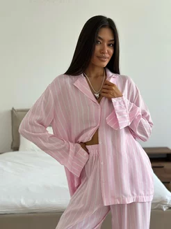 Костюм домашний рубашка со штанами Loungewear ZEFIRKA 171788088 купить за 3 914 ₽ в интернет-магазине Wildberries