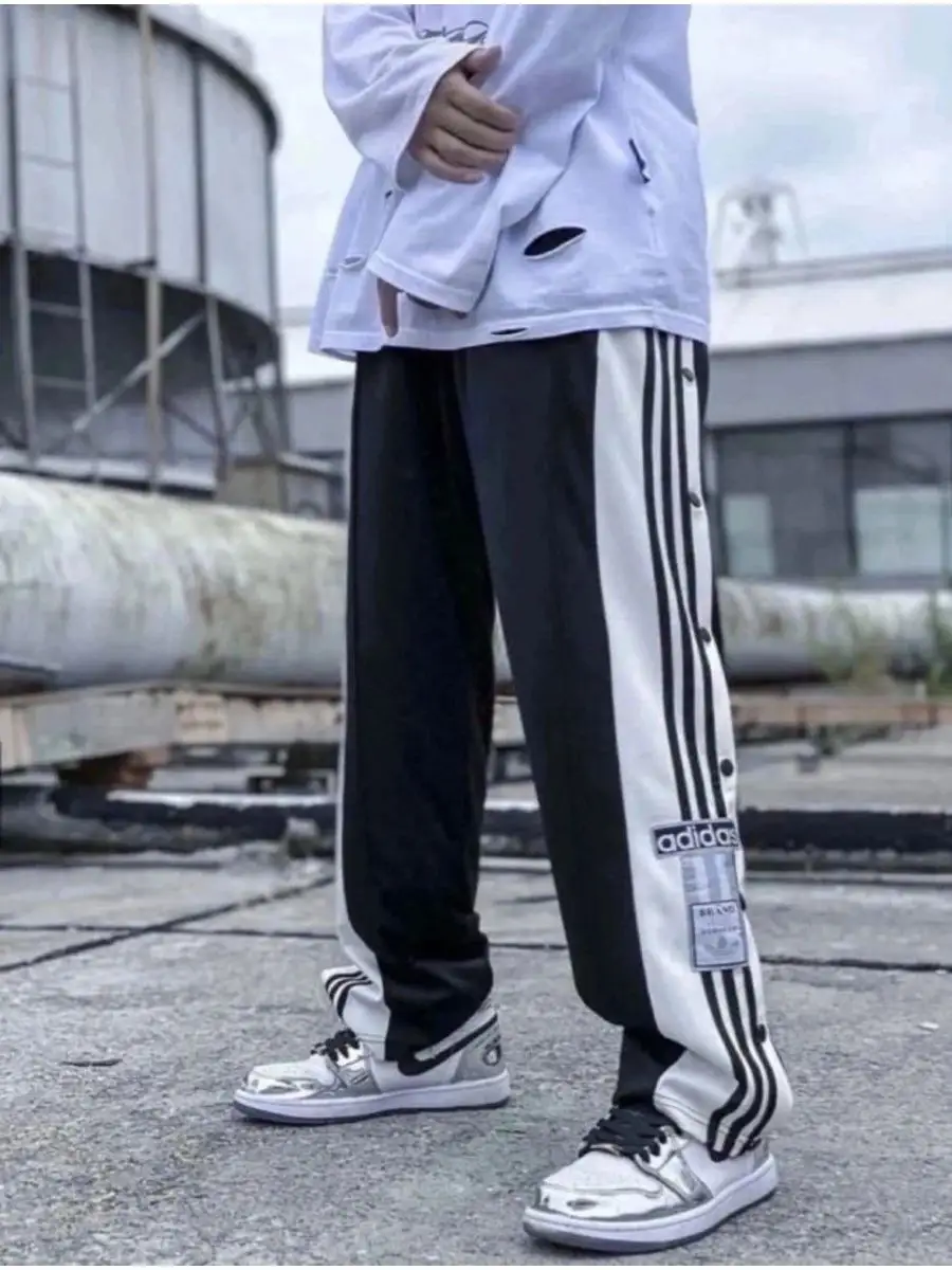 широкие брюки adidas мужские