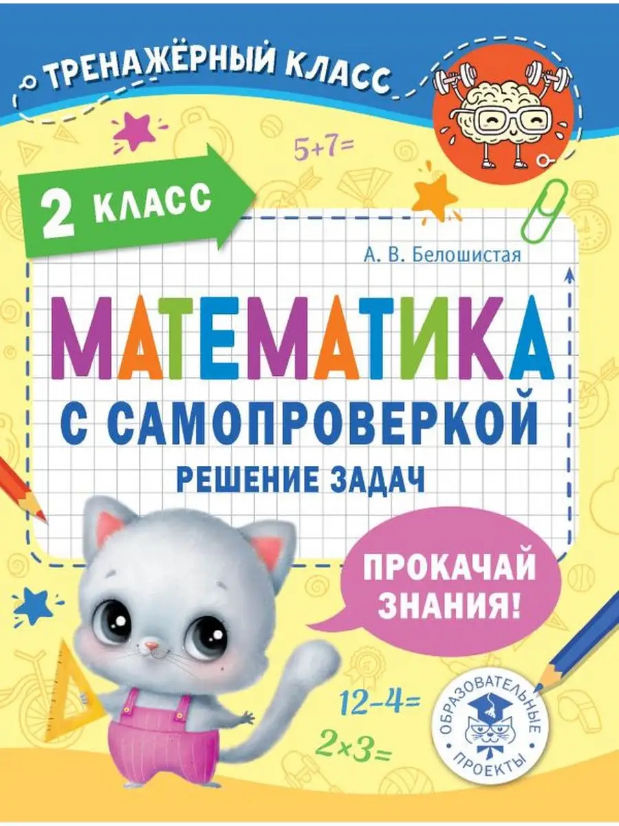 Математика с самопроверкой. 2 класс. Решение задач Издательство АСТ  171829931 купить за 307 ₽ в интернет-магазине Wildberries