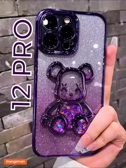 Чехол на iphone 12 pro с Мишкой Bearbrick c блеском Orangeman 171863463 купить за 311 ₽ в интернет-магазине Wildberries