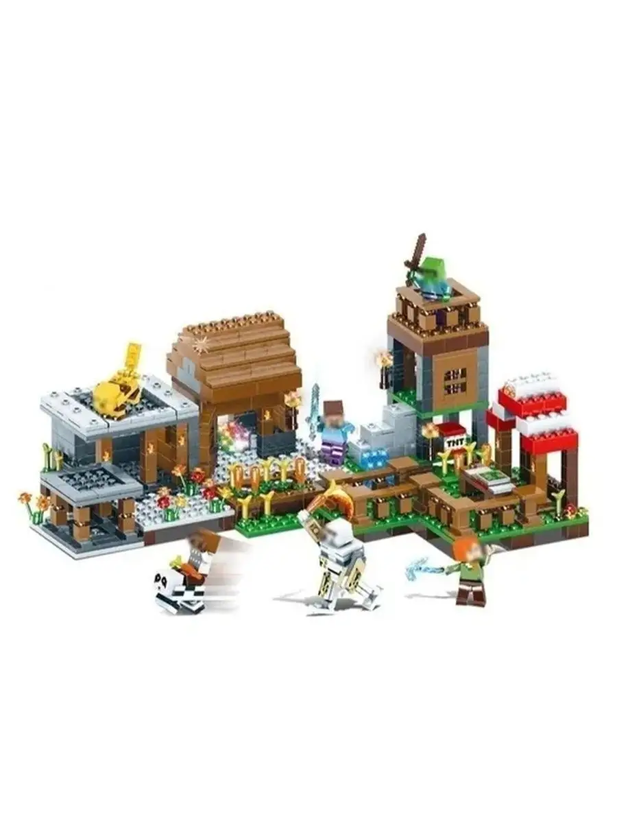 Конструктор My World Майнкрафт Деревня в лесу 778 деталей LEGO 171890024  купить за 1 601 ₽ в интернет-магазине Wildberries