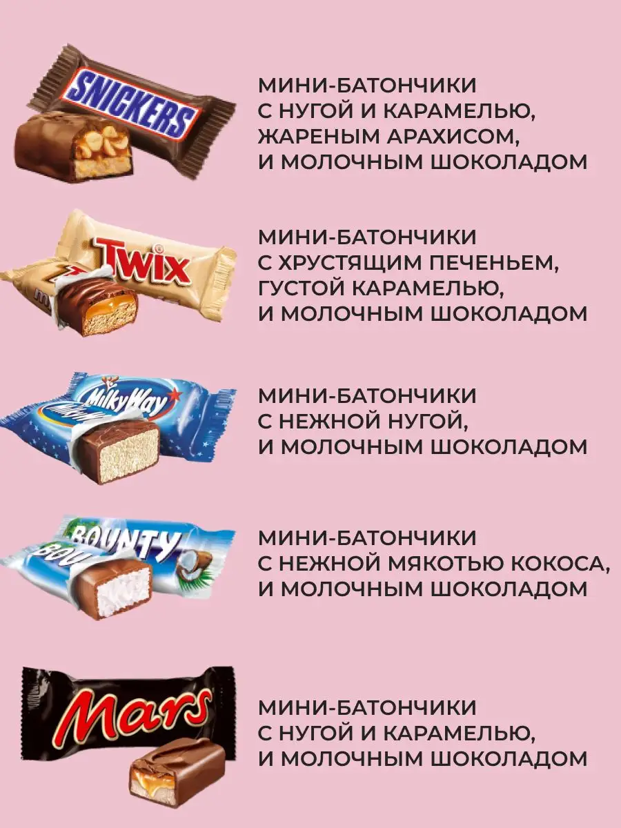 Конфеты Snickеrs Mini ассорти 1 кг Snickers 171895580 купить за 926 ₽ в  интернет-магазине Wildberries