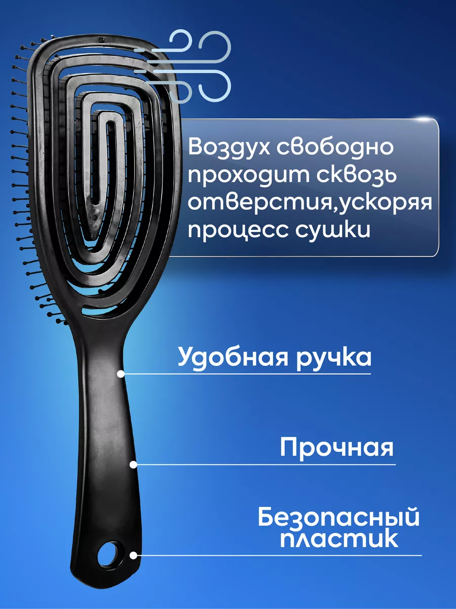 Расческа для волос массажная подвижная Трапеция Kapous Professional  171908521 купить за 415 ₽ в интернет-магазине Wildberries