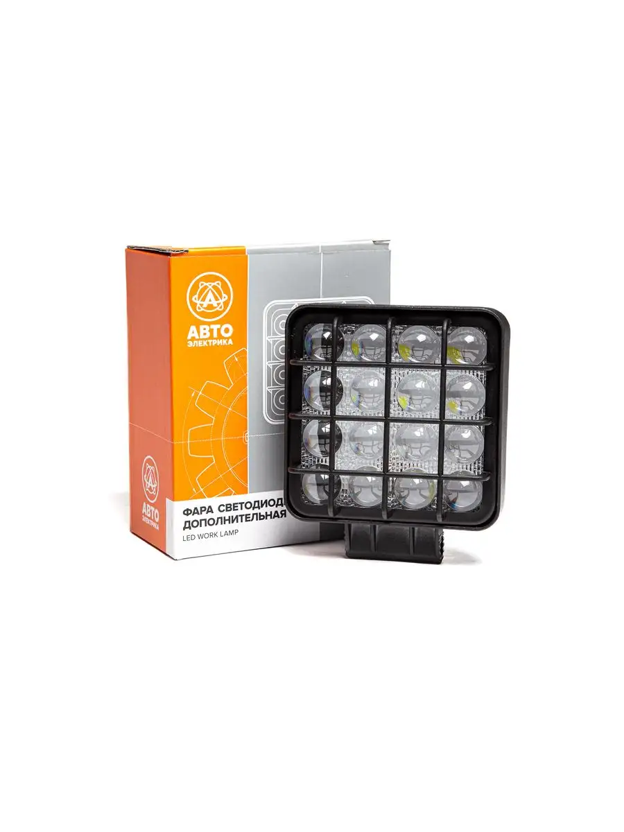 Фара доп-ая AE48S-16LED-5DLENS-HC квадратная, напр.свет, 16