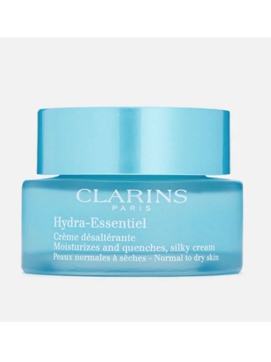 Hydra essentiel от clarins. Кларанс увлажняющий крем. Кларинс гидра Эссеншелс крем. Крем Clarins для нормальной и комбинированной кожи. Clarins синий крем для нормальной кожи склонной к сухости.