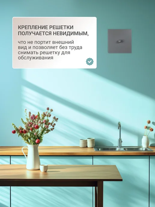 Родфер Люк сантехнический на магнитах съемный металлический, серый, фото 5