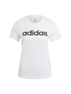 Футболка Essentials Logo Slim adidas 172044823 купить за 836 ₽ в интернет-магазине Wildberries