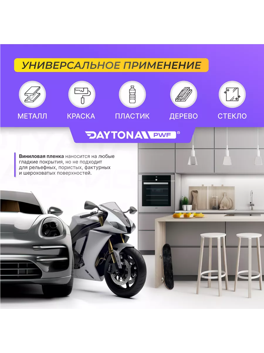 Самоклеящаяся пленка Матовая 1.52м х 50см Виниловая красная Daytona  172048179 купить за 1 132 ₽ в интернет-магазине Wildberries