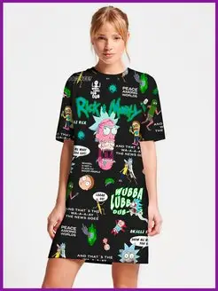 Платье футболка с принтом Just Play 172063518 купить за 1 468 ₽ в интернет-магазине Wildberries